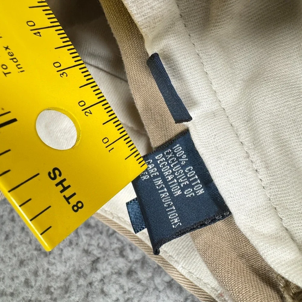 Vintage Polo Ralph Lauren Preston Chinos Mens 36x34 Fits 36x32 Beige Khaki Pants